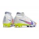 Nike Zoom Mercurial Superfly Elite IX FG Blanc Rose Volt