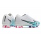 Nike Zoom Mercurial Vapor XV Elite FG Blanc Bleu Baltique Rose Indigo Brume