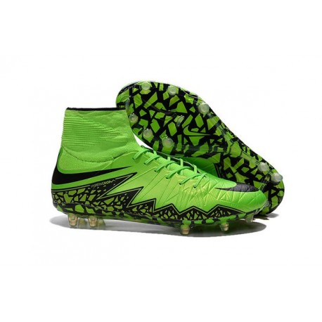 Chaussures Hypervenom Phantom II FG Moulés Nike Vert Noir