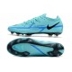 Crampon Nike Phantom GT2 Elite FG Bleu