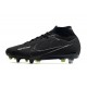 Nike Air Zoom Mercurial Superfly 9 Elite SG Shadow - Noir Gris Blanc Jaune Fluo
