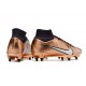 Nike Air Zoom Mercurial Superfly 9 Elite SG Mbappe Cuivre Métallique