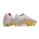 Nike Zoom Mercurial Vapor XV Elite FG Blanc Rose Jaune