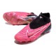 Chaussure Nike Phantom GX DF Elite FG Rose Noir