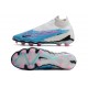 Chaussure Nike Phantom GX DF Elite FG Bleu Baltique Rose Blanc Bleu Laser