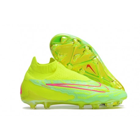 Chaussure Nike Phantom GX DF Elite FG Volt Très Pâle