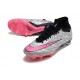 Nike Air Zoom Mercurial Superfly 9 Elite XXV SG Argent Métallique Hyper Rose Noir