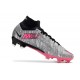 Nike Zoom Mercurial Superfly Elite IX FG Argent Métallique Hyper Rose Noir