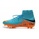 Chaussures Hypervenom Phantom II FG Moulés Nike Bleu Orange