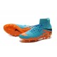 Chaussures Hypervenom Phantom II FG Moulés Nike Bleu Orange