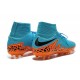 Chaussures Hypervenom Phantom II FG Moulés Nike Bleu Orange