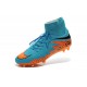 Chaussures Hypervenom Phantom II FG Moulés Nike Bleu Orange