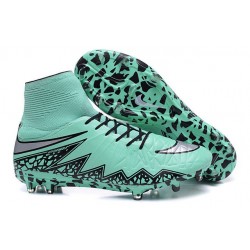 Chaussures Hypervenom Phantom II FG Moulés Nike Vert Argent Noir