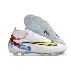 Nike Gripknit Phantom GX DF Elite FG Blanc Or