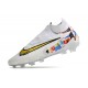 Nike Gripknit Phantom GX DF Elite FG Blanc Or