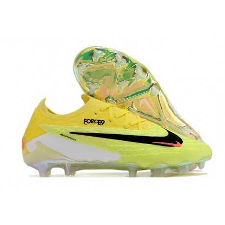 Chaussures Nike Phantom GX Elite FG Vert Jaune Noir