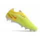 Chaussures Nike Phantom GX Elite FG Vert Jaune Noir