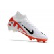 Nike Zoom Mercurial Superfly Elite IX FG Blanc Cramoisi Vif Noir