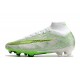 Nike Air Zoom Mercurial Superfly Elite 9 FG Blanc Vert