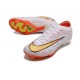 Nike Zoom Mercurial Vapor XV Elite FG Blanc Orange Jaune