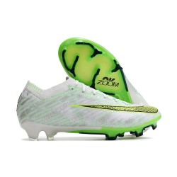 Nike Zoom Mercurial Vapor XV Elite FG Blanc Vert