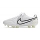 Chaussures Nike Tiempo Legend 9 Elite FG Blanc