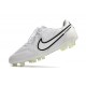 Chaussures Nike Tiempo Legend 9 Elite FG Blanc