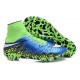 Chaussures de Foot à Crampons Nike HyperVenom Phantom 2 FG Bleu Vert