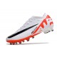 Nike Zoom Mercurial Vapor 15 Elite AG-Pro Blanc Cramoisi Vif Noir