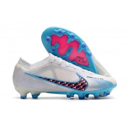 Nike Zoom Mercurial Vapor 15 Elite AG-Pro Blanc Bleu