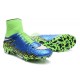 Chaussures de Foot à Crampons Nike HyperVenom Phantom 2 FG Bleu Vert