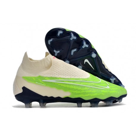 Nike Gripknit Phantom GX DF Elite FG Vert Blanc