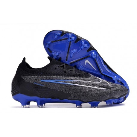 Chaussures Nike Phantom GX Elite FG Noir Chrome Hyper Royal