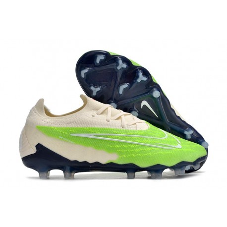 Chaussures Nike Phantom GX Elite FG Vert Blanc