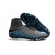 Chaussures de Foot à Crampons Nike HyperVenom Phantom 2 FG Gris Noir Bleu