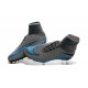 Chaussures de Foot à Crampons Nike HyperVenom Phantom 2 FG Gris Noir Bleu