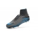 Chaussures de Foot à Crampons Nike HyperVenom Phantom 2 FG Gris Noir Bleu