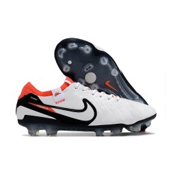 Nike Tiempo Legend X Elite FG Nouveau Blanc Noir Pourpre