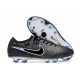 Nike Tiempo Legend X Elite FG Nouveau Noir Chrome Hyper Royal