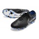 Nike Tiempo Legend X Elite FG Nouveau Noir Chrome Hyper Royal