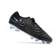 Nike Tiempo Legend X Elite FG Nouveau Noir Chrome Hyper Royal