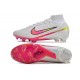 Nike Air Zoom Mercurial Superfly Elite 9 FG Blanc Rose