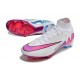 Nike Air Zoom Mercurial Superfly Elite 9 FG Blanc Rose Bleu