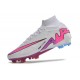 Nike Air Zoom Mercurial Superfly Elite 9 FG Blanc Rose Bleu