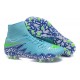 Chaussures de Foot à Crampons Nike HyperVenom Phantom 2 FG Bleu Violet Vert