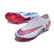 Nike Zoom Mercurial Vapor XV Elite FG Blanc Rose Bleu