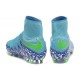 Chaussures de Foot à Crampons Nike HyperVenom Phantom 2 FG Bleu Violet Vert