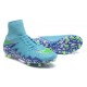 Chaussures de Foot à Crampons Nike HyperVenom Phantom 2 FG Bleu Violet Vert