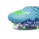 Chaussures de Foot à Crampons Nike HyperVenom Phantom 2 FG Bleu Violet Vert