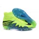 Chaussures de Foot à Crampons Nike HyperVenom Phantom 2 FG Vert Bleu Noir